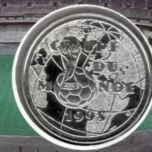 Soccer World cup France 1998 1 F Coin /Cover