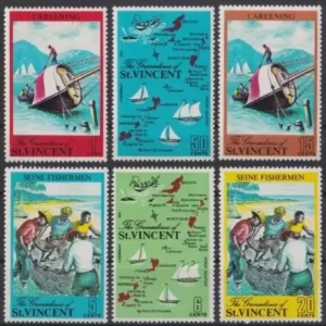 St. Vincent 1971 The Grenadines of St. Vincent/ Ships stamps set