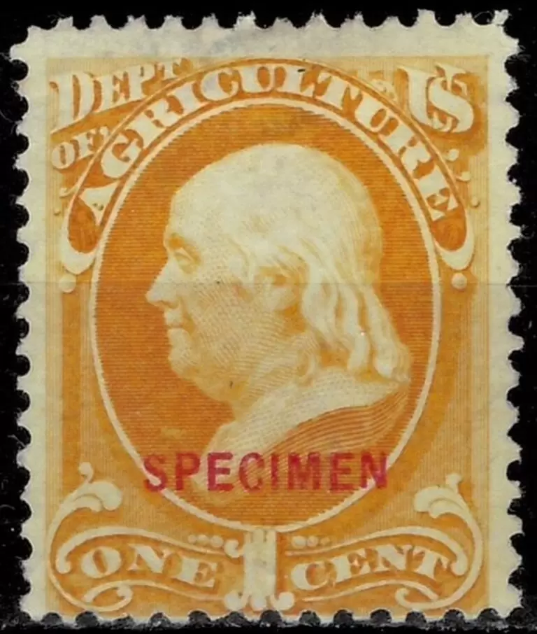 United States year 1873 - 1c Franklin, Specimen postage stamp