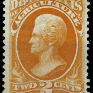 USA Official 1873 / 2c Jackson ☀ Agriculture - Scott O2 / $ 240 ☀ MH*