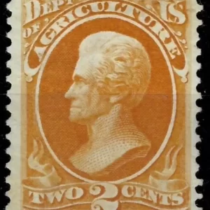 USA Official 1873 / 2c Jackson Agriculture - Scott O2 / $ 240