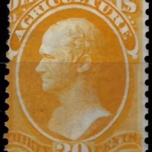 USA stamp 1873 / 30c catalog value $ 550 ☀ Agriculture / Hamilton Scott O9 ☀ Unused