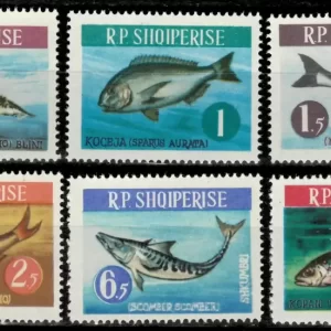 Albania 1964 River fishes stamps set