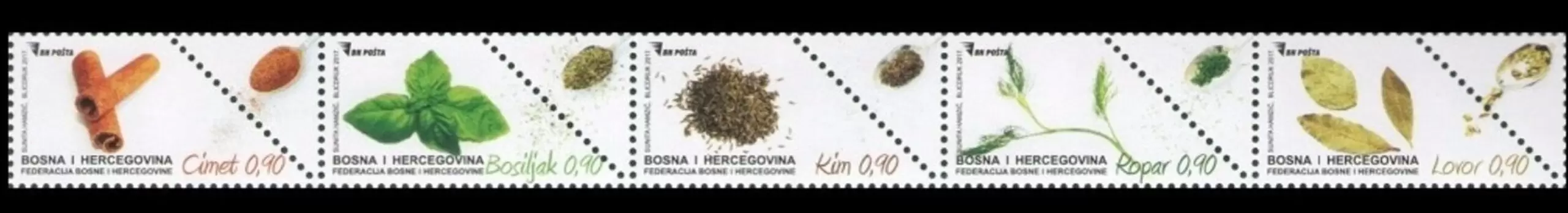 Bosnia 2017 Flora Condiment Plants MNH