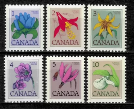 Canada year 1977 Wild Flowers set / MNH stamps (**)