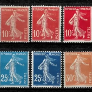 France year 1906/37 stamps