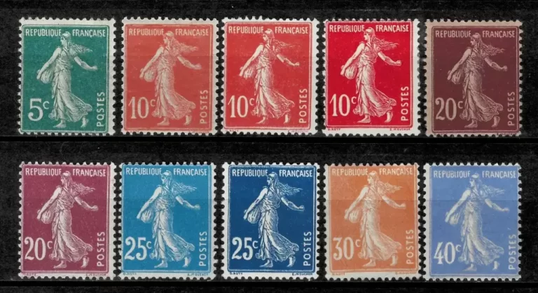 France year 1906/37 stamps