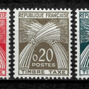 France year 1960 Porto set of stamps MNH
