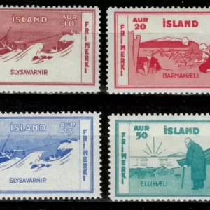 Iceland 1933 Charities set MNH stamps