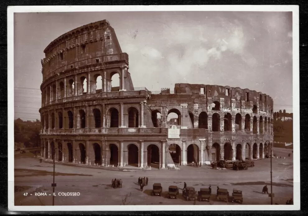 Italy year 1938 Postcard Rome Cancel "FVHRER E DUX"