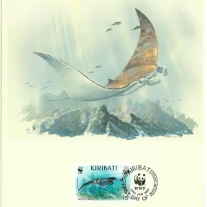 Kiribati 1991 World Wildlife Fund / Marine Life MANTA RAY FD Card