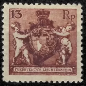 Liechtenstein 1921 13 rp Unused stamp