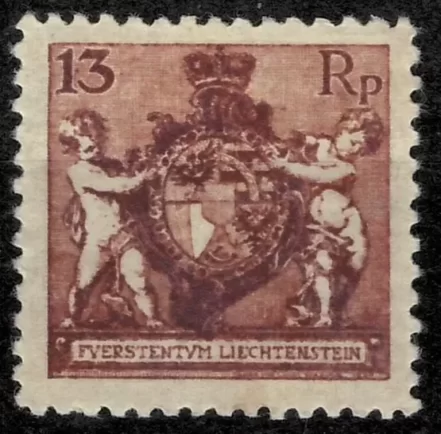 Liechtenstein 1921 13 rp Unused stamp