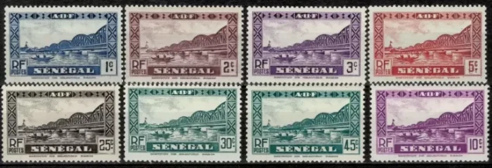 Senegal 1935 / Bridge MNH stamps