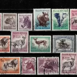 South Africa 1954/75 Fauna lot / Used stamps