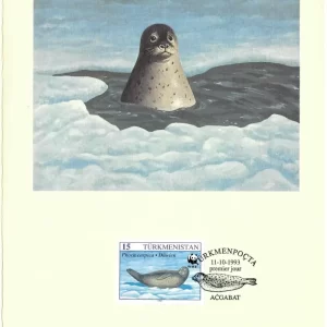 Turkmenistan 1993 World Wildlife Fund / Marine Life Caspian Seal