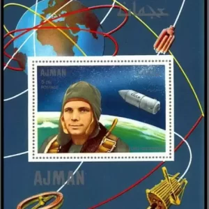 Ajman 1969 Space / Gagarin and White stamps Block MNH**