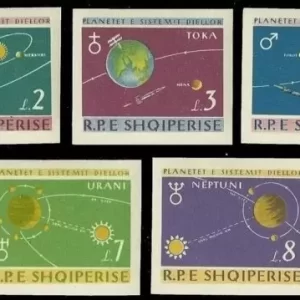 Albania 1964 stamps Planets in the Solar System