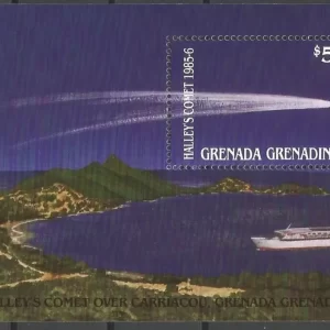 Grenada Grenadines year 1986 stamps Space Halley´s Comet set