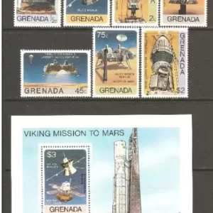 Grenada year 1976 Mars missions / Space stamps MNH