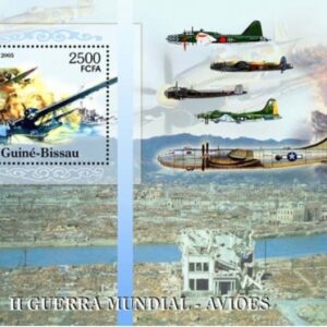 Guinea Bissau postage stamps 2005 Planes of the 2nd World war