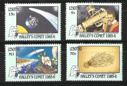 Lesotho 1986 year Space Halley´s Comet stamps set MNH**