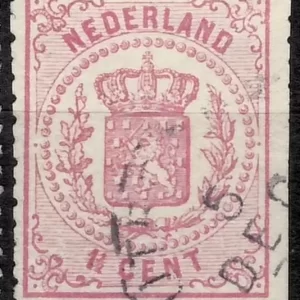 Netherlands year 1869-1876 Arms postage stamp