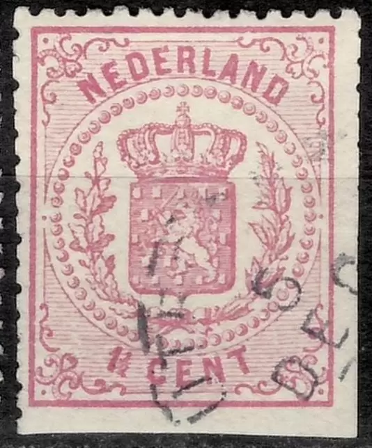 Netherlands year 1869-1876 Arms postage stamp