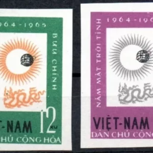 North Vietnam year 1964 space complete stamps set