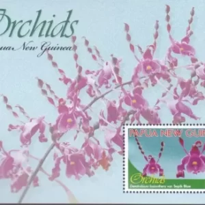 Papua New Guinea year 2010 stamps Flowers Orchids of Papua New Guinea MSS