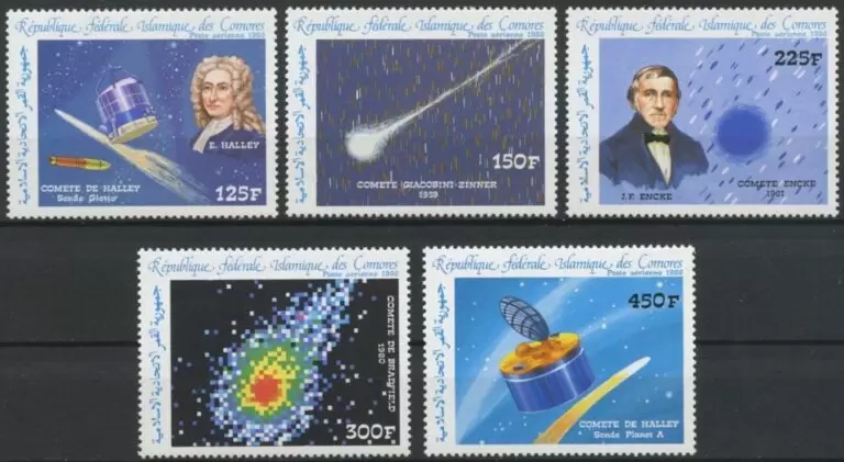 Rep. des Comores 1986 stamps Space Halley´s Comet