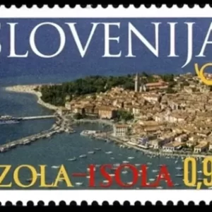 Slovenia year 2010 stamp Tourism - City Izola