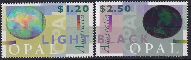 Australia postage stamps year 1995 stamps Opals Minerals MNH set