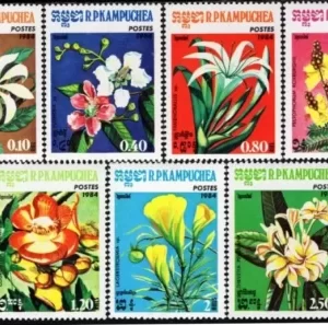 Cambodia 1984 stamps Flowers full set MNH