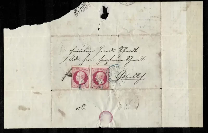 German State Hannover 1859 ☀ 1gr letter