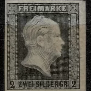 Germany / Prussia year 1850 2Sgr, Mi. 3 ☀ MH stamp