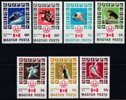 Hungary 1976 stamps Summer Olympics Montreal – Complete set