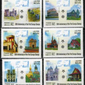 Laos 2005 stamps Architecture Historical Sites