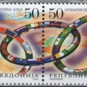 Macedonia year 2004 stamps Athens Olympic Games set