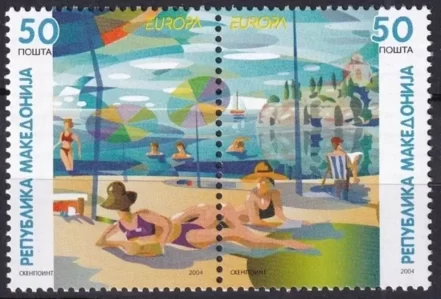 Macedonia year 2004 stamps Europa CEPT - Holidays