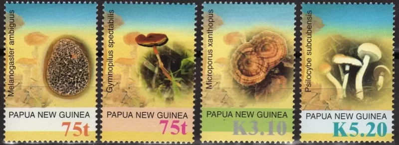 Papua New Guinea 2005 Flora - Mushrooms set MNH (**)