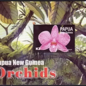 Papua New Guinea year 2004 stamps Flowers Orchids of Papua New Guinea MSS