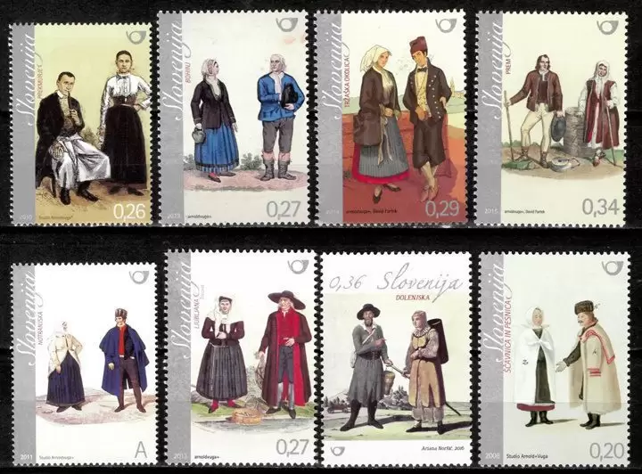 Slovenia year 2006/2016 stamps Slovenian Cultural Heritage - Folk costumes MNH