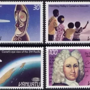 Vanuatu 1986 stamps Space Halley´s Comet full set MNH