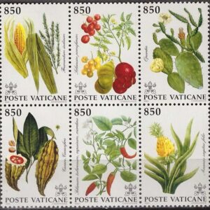 Vatican year 1992 stamps American Flora full set ☀ MNH (**)