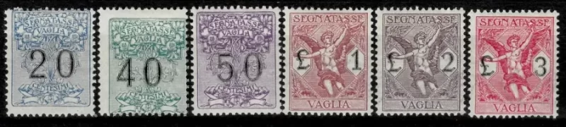 Italy 1924 year set stamps Vaglia Signs