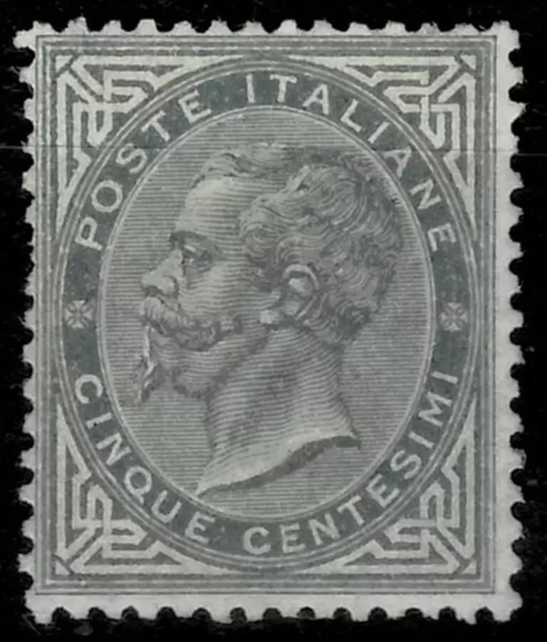 Italy Kingdom 1863 5c postage stamp