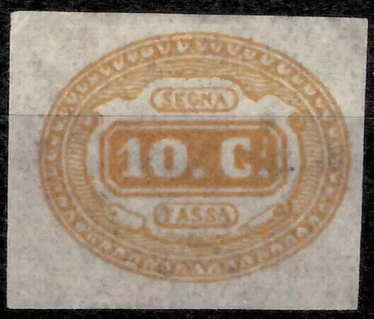 Italy Kingdom 1863 – Tax postmark 10 cents