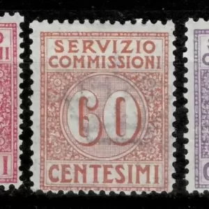 Italy year 1913 stamps – Servizio Commissioni