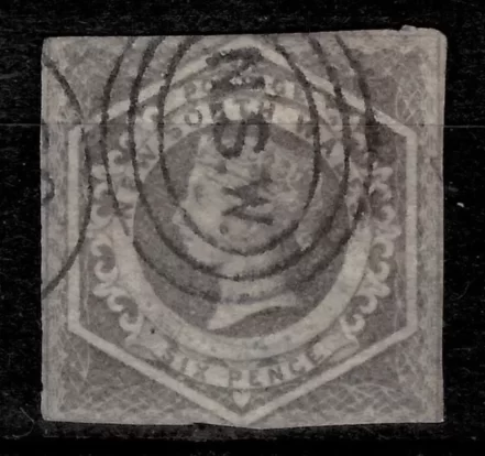 New South Wales – Australia 1854 6 d Postage stamp